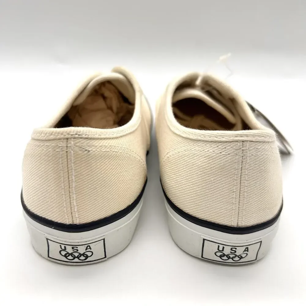Vintage USA Olympic Shoes Mens Size‎ 8 Canvas Lace Up JC Penney 90s Sneakers